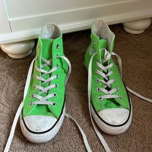 Neon Green Converse High Top Chuck Taylor All Stars